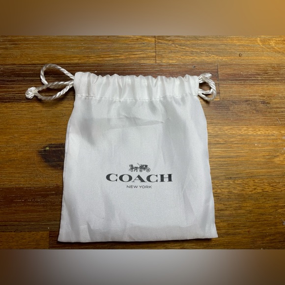 NWT Coach Leather Tassel Key Fob Keyring/ Bag Charm - Picture 7 of 7